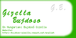 gizella bujdoso business card