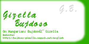 gizella bujdoso business card